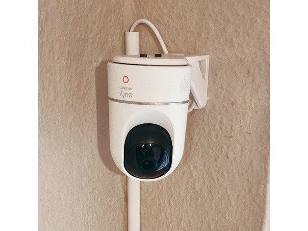 Wall Mount Eufy 2K Pan Tilt Camera