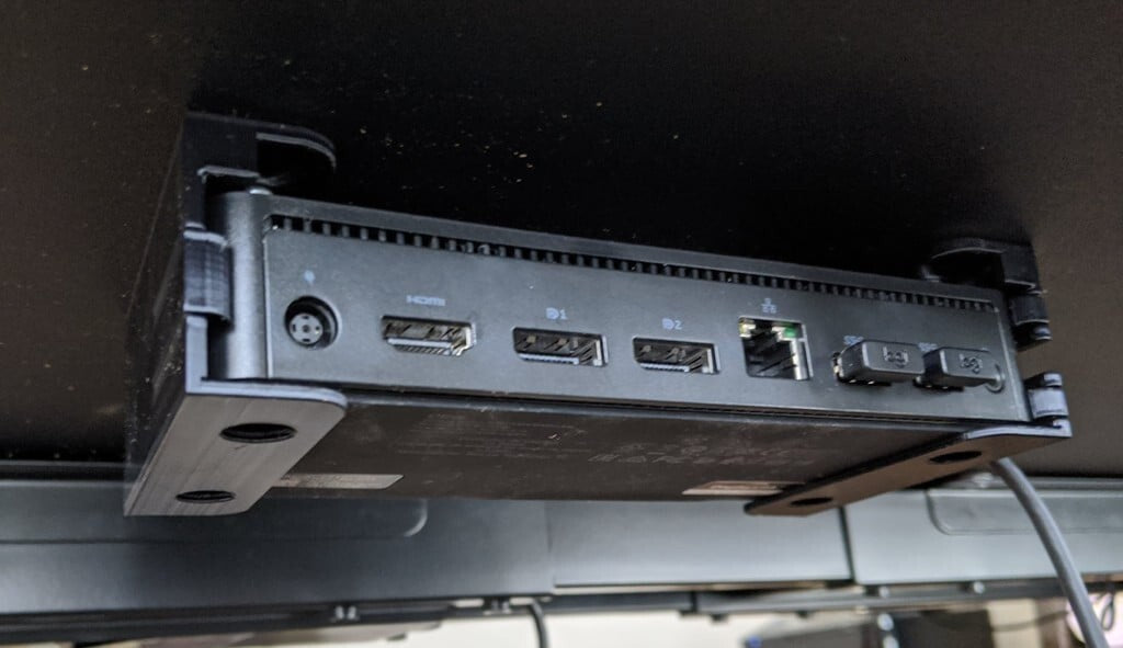 Wall or Under Desk Mount for Dell D6000 Dock